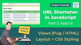 Adding Views, Layout + CSS Styling to the URL Shortener [Project Tutorial - Part 2]