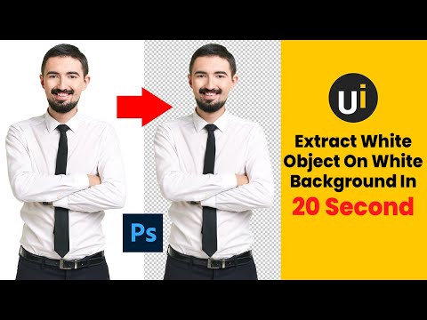 How To Extract white Object On White Background | Quick Selection Tool