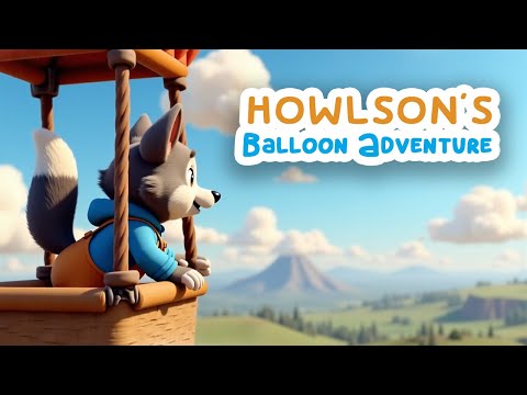 Amazing Balloon Adventure of Howlson!🌤️ Fly Over Paris & Pyramids! 🌍#KidsSongs #BalloonAdventure