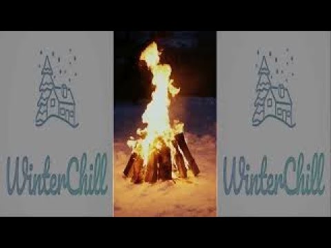 Cozy Winter Campfire in the Mountains ❄️☃️