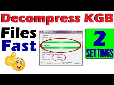 How to Decompress KGB File Faster than Fast  Latest  100% Working | Decompress KGB file faster