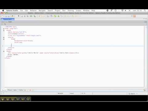 Adding Style to your HTML5 webpage