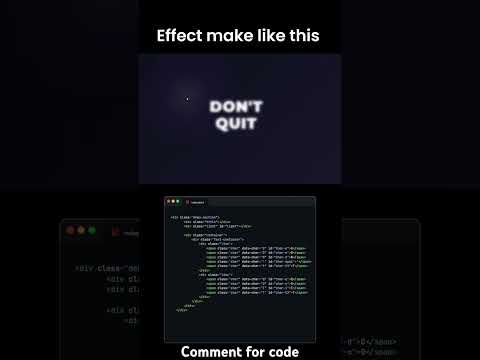 cool text blur effect #sort #sorts #javascriptcoding #tech #project #html #css #learning #coding