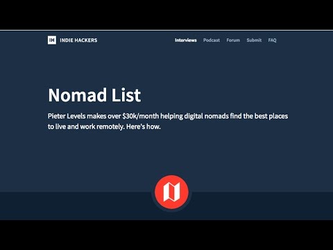 #1 - Nomad List（远程工作城市列表） 翻译 Indie Hacker