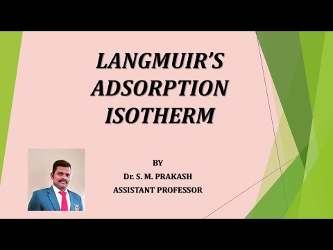 Langmuir's Adsorption Isotherm