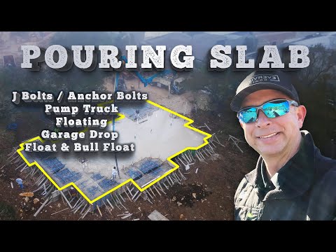 Pouring Slab - Texas Custom Homes Hill Country