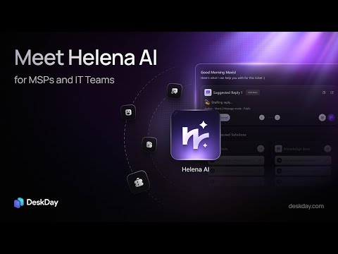Helana | AI Assistant for Service Desk Operations by DeskDay #aihelpdesk #aiservicedesk #aiassistant