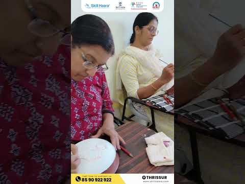 Mural pot painting workshop | SkillHaara Thrissur