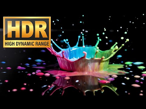 COLORFUL DROPS // OLED DEMO VIDEO // HDR 10+ // 4k // 1000 FPS // PHANTOM FLEX 4K