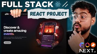 Full Stack React Project ( AI Events Organiser ) - Next JS, Tailwind, Mobbin, Shadcn UI 🔥🔥