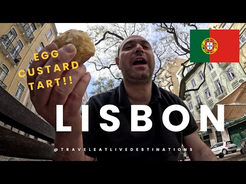 AMAZING Egg Custard Tart in Lisbon, Portugal!