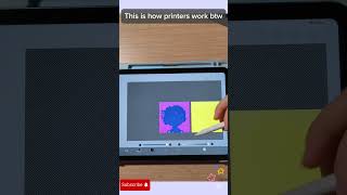 How printers work! (Does anyone want a tutorial on how to do this?) #art #trend #information #fyp