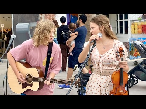 LAST STREET SHOW TOGETHER | Hallelujah - Leonard Cohen | Karolina Protsenko & Oscar Stembridge