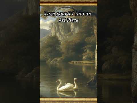 Transform Your Space in Seconds with Gold Framed #tvscreensaver #stilllife #frametvart #tvwallpaper