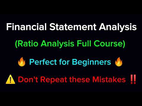 Financial Statement Ratio Analysis Step by Step| Liquidity, Profitability, Efficiency, Market Ratios