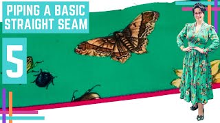 How To/How I :: Piping A Basic Straight Seam. The Easiest Seam To Apply Piping To!