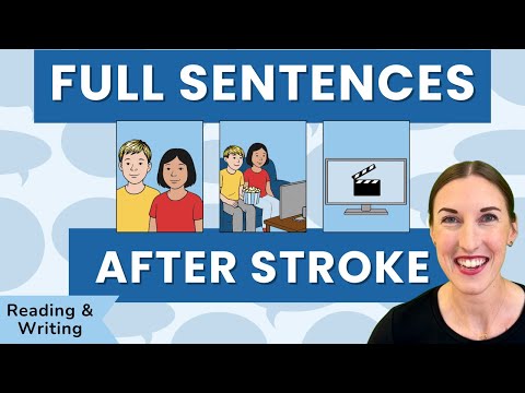 Sentence Practice for Aphasia | Subject + Verb + Direct Object | Full Sentences After Stroke