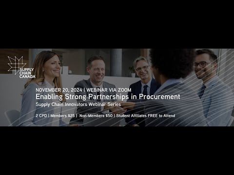 2024 11 20 Enabling Strong Partnerships in Procurement Recording