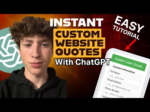 Build Your Own Lawn Care Quote Web Widget Using ChatGPT (Free)