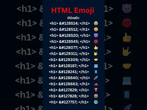 use Emojis in your HTML  code #html #htmlcsstutorial #tutorial #webdevelopment #smarttechacademy #ai