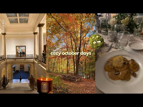 october days 🍂 | museum, baking,  matcha, hiking, my friend's wedding