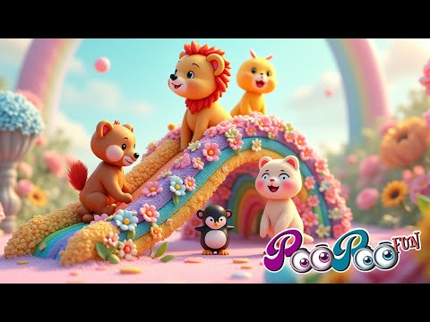 Du di du di dam dam | Kids Song ♫ | Animals Fun in flowers Land😄