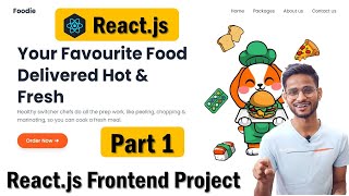Food Website in ReactJS | Part 1 | React Frontend Project for Beginners