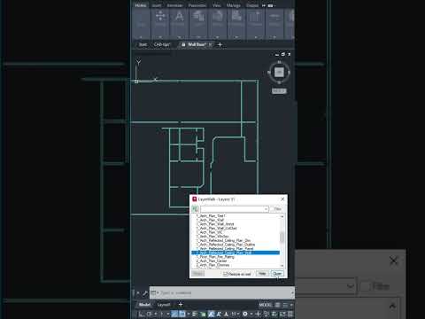 AutoCAD Tips - 31 Laywalk Command #Shorts