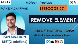 Remove Element | Leetcode 27 | Java | Two pointers | 2 optimal solutions