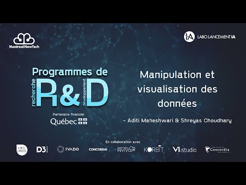 Programmes de R&D - Ateliers d'IA : Manipulation et visualisation des données