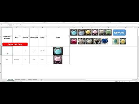 Custom Excel Spreadsheets - Order Form