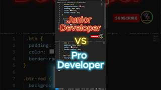 Junior vs Pro Developer in HTML & CSS 🤯 #shorts #coding