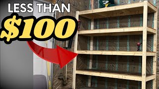 How to build a Garage Shelf | EASY, STRONG, CHEAP