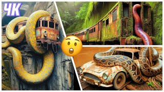 Nature Exploration | Abandoned Vehicles vs Amazon Wildlife #trending #wow