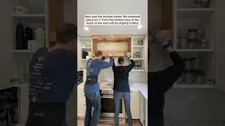 DIY Custom Range Hood #rangehood #kitchenrenovation #plaster #romanclay