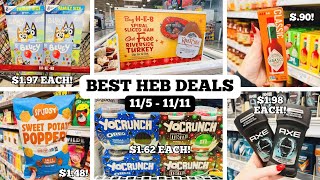 29 CHEAP HEB COUPON DEALS | EASY DEALS TO SAVE MONEY | LEARN TO COUPON AT HEB | 11/5 - 11/11