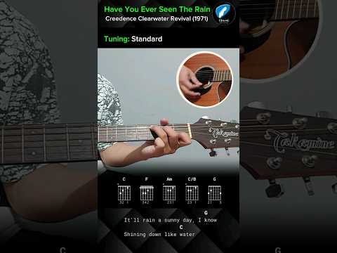Have You Ever Seen The Rain - Creedence Clearwater Revival (1971) | Easy Guitar Tutorial