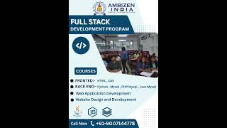 Full Stack Developer Training near Munirka Metro South Delhi India | Job Oriented Course 9007144778