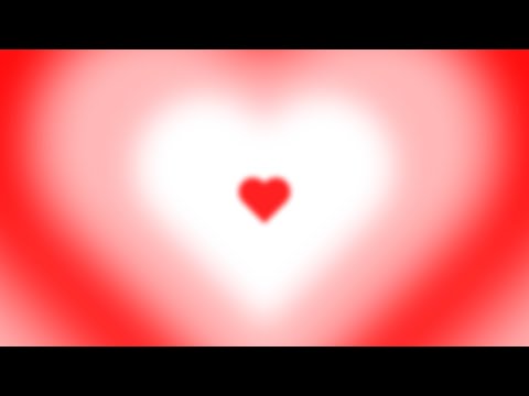 Blurred White and Red Y2k Lights Heart Background || 1 Hour Looped HD