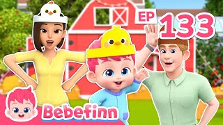 🐓 The Rooster and The HenㅣEP133ㅣBebefinn Nursery Rhymes and Kids Songs