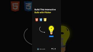 💡 Built a Realistic Bulb Switch with HTML, CSS & JS #frontendfun #codingreels #webdesign