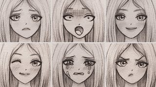تعلم الرسم : كيف ترسم تعبيرات الوجه بطريقه بسيطه جدا للمبتدئين