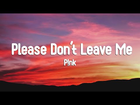 P!nk - Please Don't Leave Me (Lyrics)