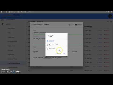 Creating E-learning Content: SCORM
