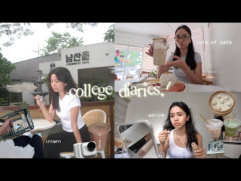 College Diaries 📂 ft. internship, lots of cafe, aelfriceden haul, ultrahuman air ring, eat, and etc.
