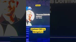 GitHub CEO Thomas at Constellation Bengaluru! 🚀