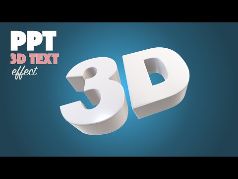Amazing PowerPoint 3D text design tutorial| free ppt template download