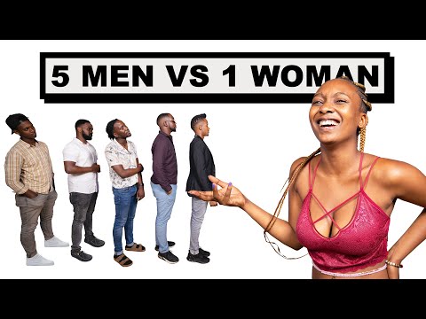 Speed dating Africa: 1 WOMAN VS 5 MEN