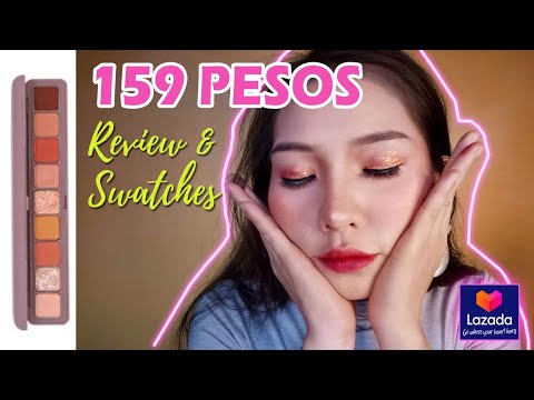 MURANG EYESHADOW PALETTE: NOVO 9 eyeshadow palette Review & Swatches from Lazada/ Shopee