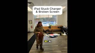 IPAD STUCK CHARGER & BROKEN SCREEN!!!! #brokenfix #smartphone #education #problemfix #cellphone